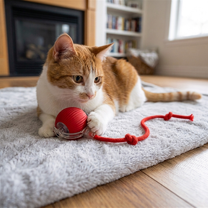 Interactive Dog & Cat Toy — Self-Rolling Ball for Bored Dogs