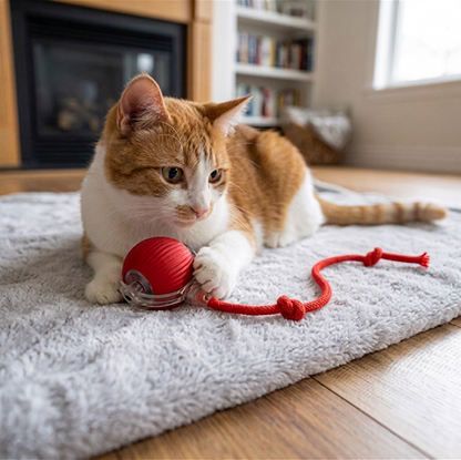 Interactive Dog & Cat Toy — Self-Rolling Ball for Bored Dogs