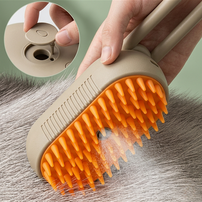 3-in-1 Electric Steam Pet Grooming Brush