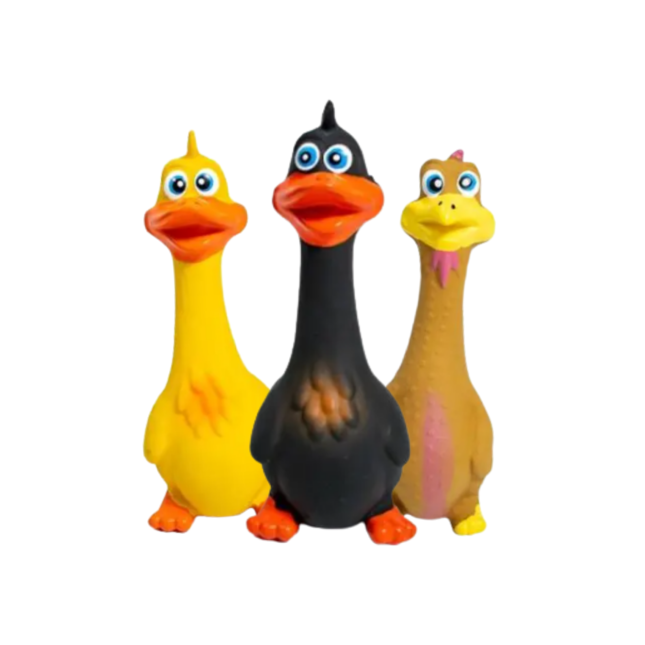squeaky dog toys 3-pack soft latex chew toys interactive play